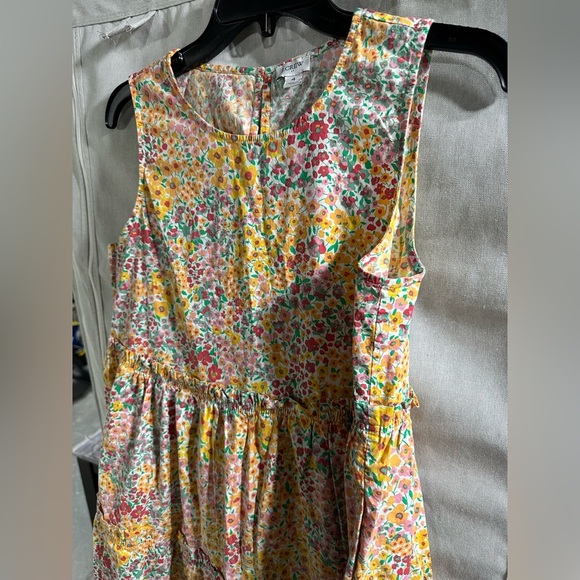 J.Crew Factory - Reimagined floral cotton sleeveless tiered sundress sz 4 - Picture 3 of 7